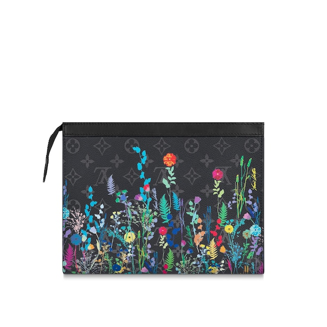 Pochette Voyage MMクラッチモノグラムエクリプスキャンバスクラッチ